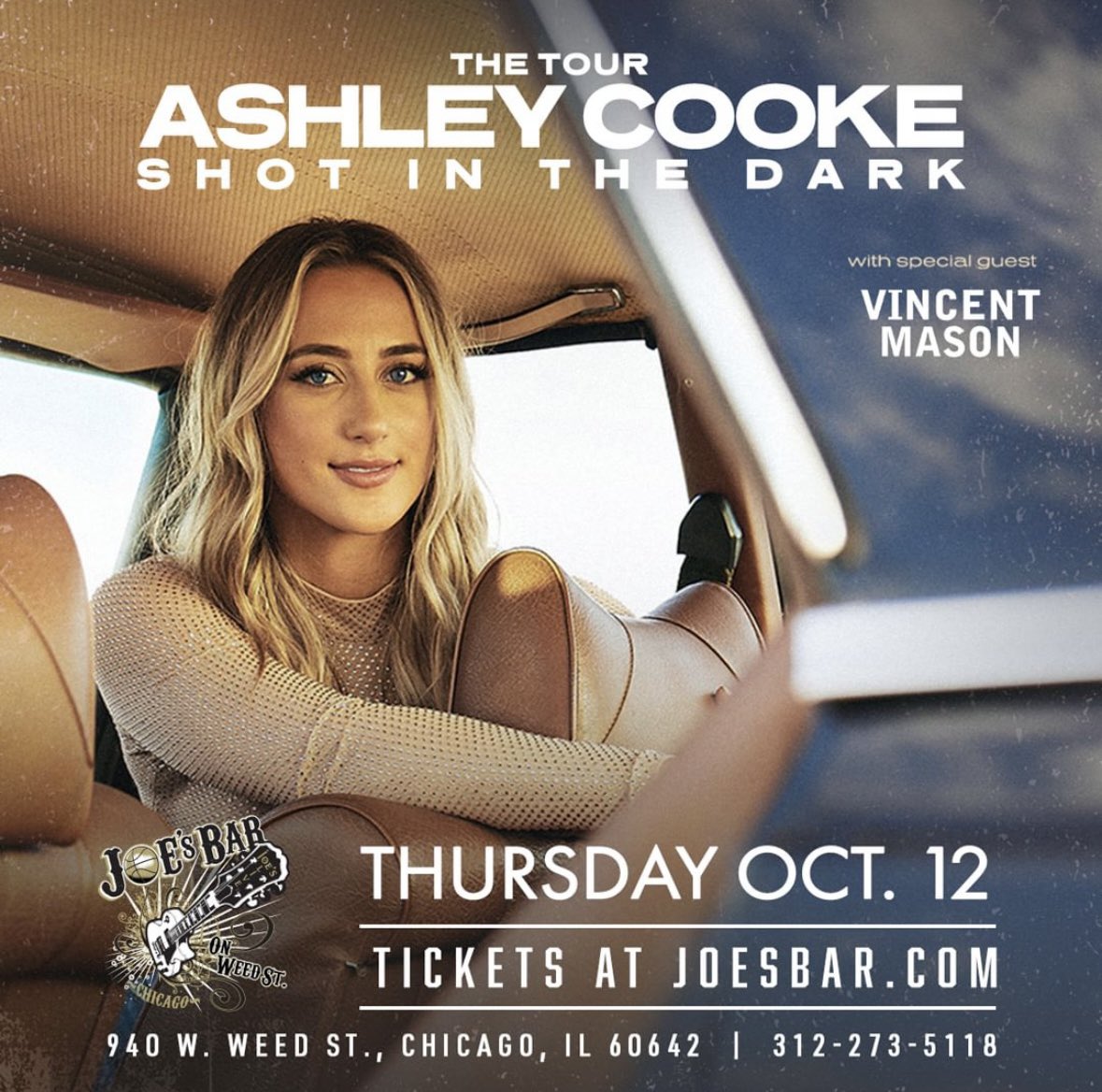 joesonweedst's tweet photo. In case you missed it: @theashleycooke is coming to Joe’s on October 12th with special guest @_vincentmason !! Tickets will be on sale this FRIDAY @ 10am at https://t.co/ABqI9CtcEI https://t.co/lgMZ2TUy4R