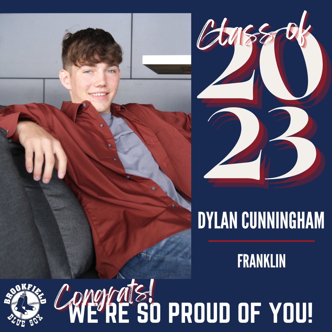 #SeniorSpotlight: #Congrats to <a href="/BlueSoxWI/">Brookfield Blue Sox</a> catcher, <a href="/DylanCunn7/">Dylan</a>, who #graduated from <a href="/FranklinSabers/">The Franklin Sabers</a> on Saturday and is heading to <a href="/UWStevensPoint/">UW-Stevens Point</a> in the fall! Congrats, Dylan! We're so, so proud of you! 🎓⚾🧦💙

#Classof2023 #SoxPride #SoxFam #Baseball #SoxBall #LakesBall