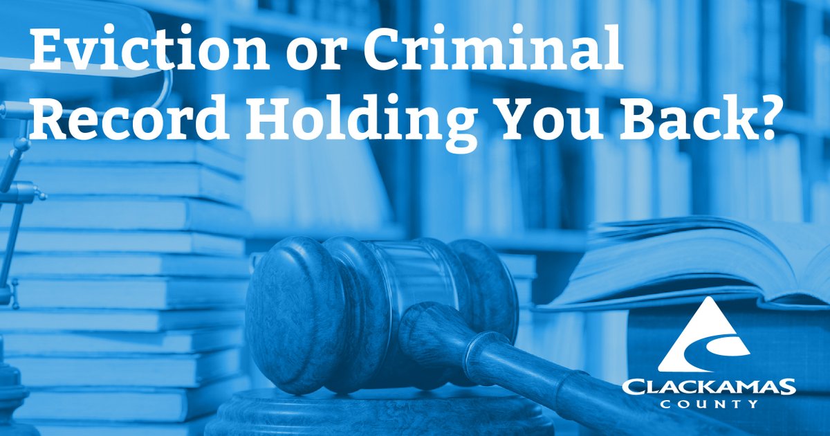 Have you been evicted? Have a criminal record? Learn if expungement can help clear your record on Friday, June 30 during an Expungement Clinic at #ClackCo Law Library, 821 Main Street, Oregon City. Learn more at: bit.ly/3pfr2ZQ