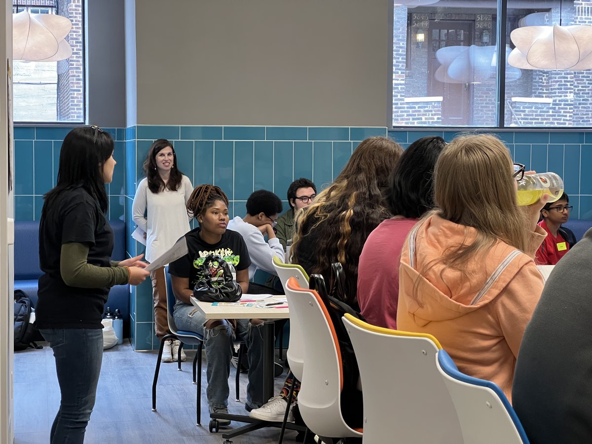 Today we hosted our first program at our NEW youth space for Penn State's Readiness Institute Summer Program @RIatPennState! Shelby and Erin talked with the group about what it takes to be a mentor and how the students could find mentors in their own lives for the future!