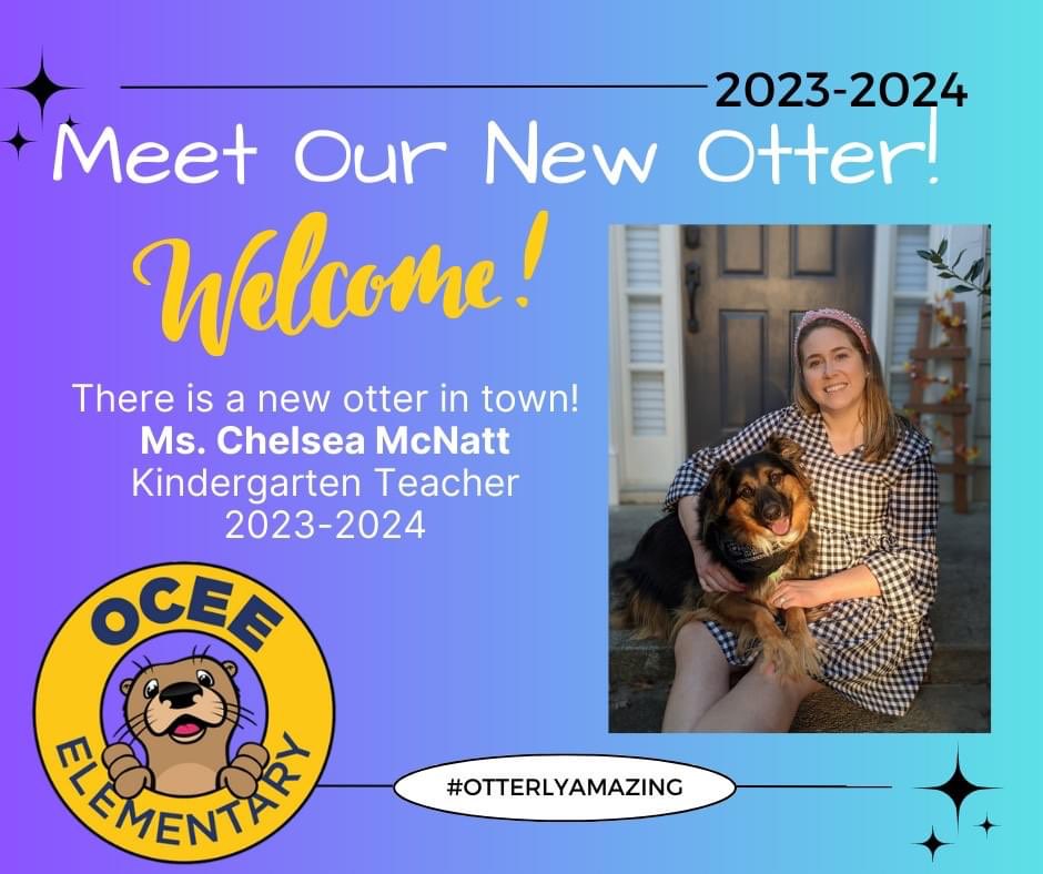 We are so excited to welcome <a href="/MrsMcNatt/">Chelsea McNatt</a> to <a href="/OceeElem/">Ocee Elementary School</a> !! We are over the 🌙 that you chose us!!