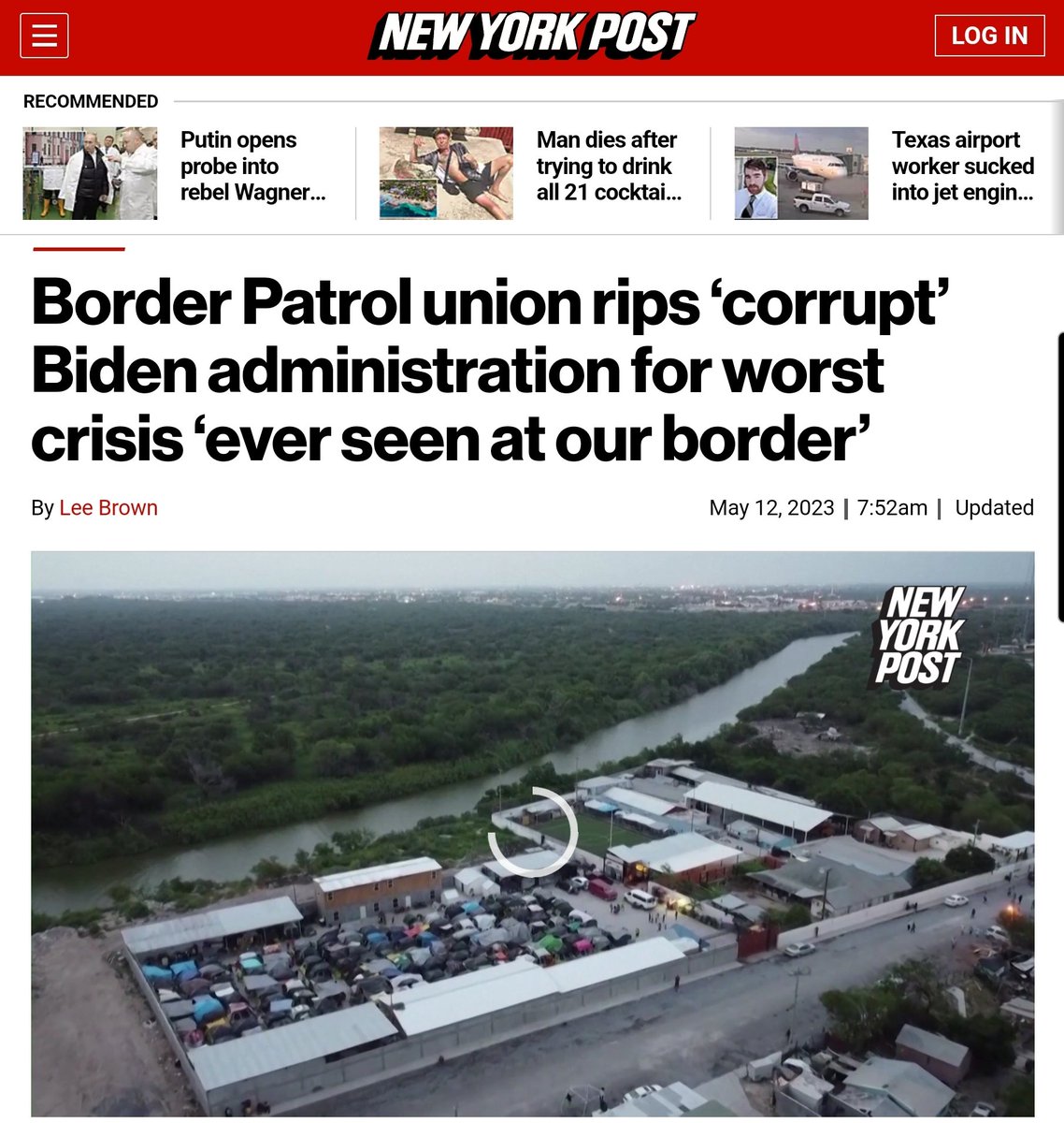 @GregAbbott_TX @david12griffin The Border Patrol union called the current crisis “the worst sustained disaster … ever seen at our border” — saying President Biden deserves to be arrested and that his administration is “absolutely corrupt to its core.”