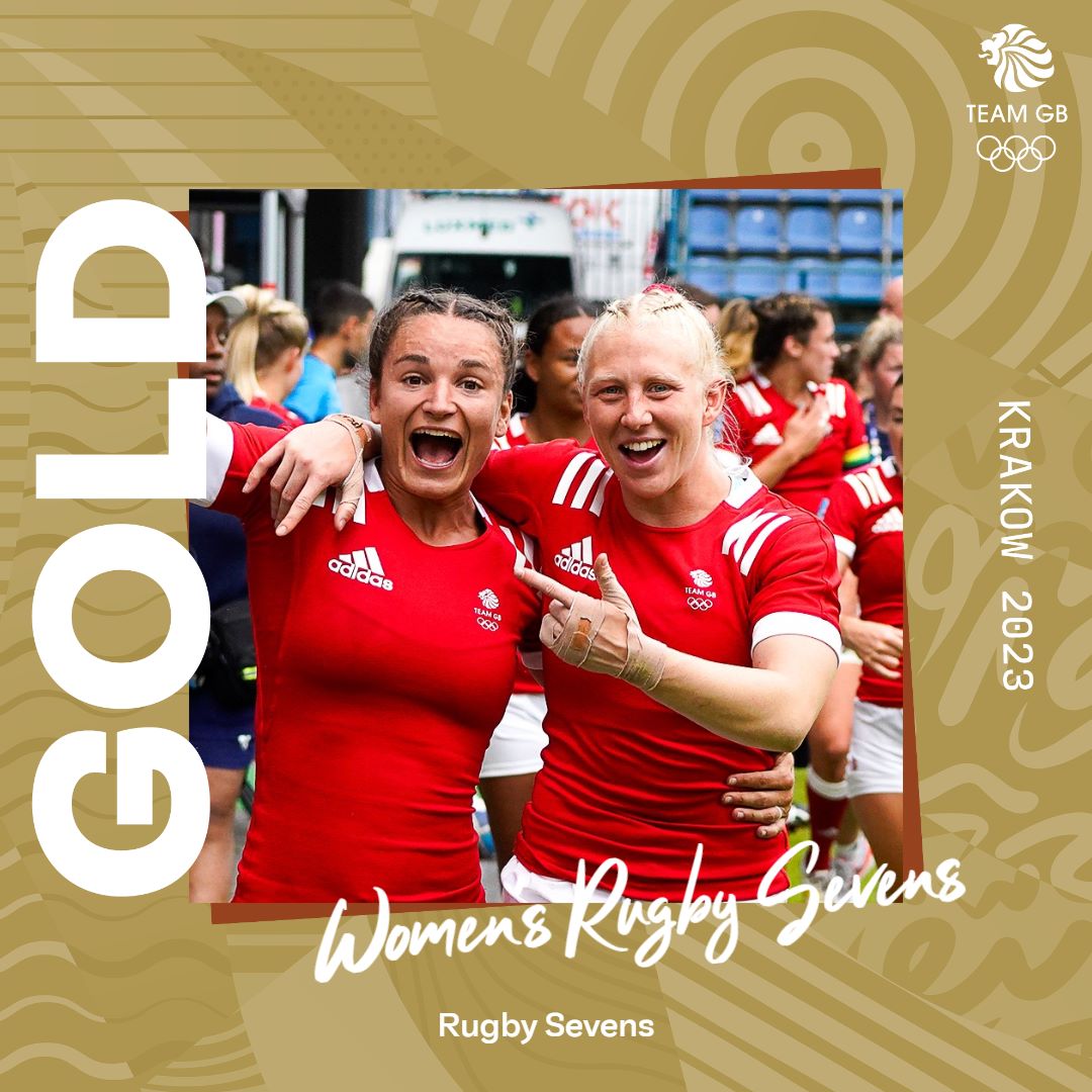 Sevens heaven 🥇 The women's team go undefeated to win a glorious #EuropeanGames2023 gold! 🏉