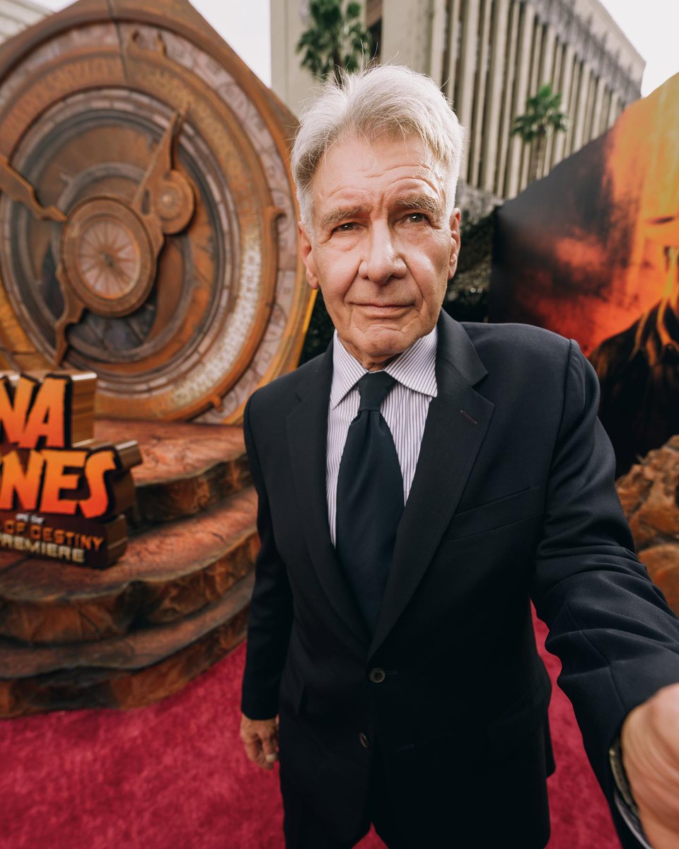 Shaunette Renée Wilson and Harrison Ford attend Los Angeles Premiere of LucasFilms' Indiana Jones And The Dial Of Destiny at Dolby Theatre #Hollywood #Adventure