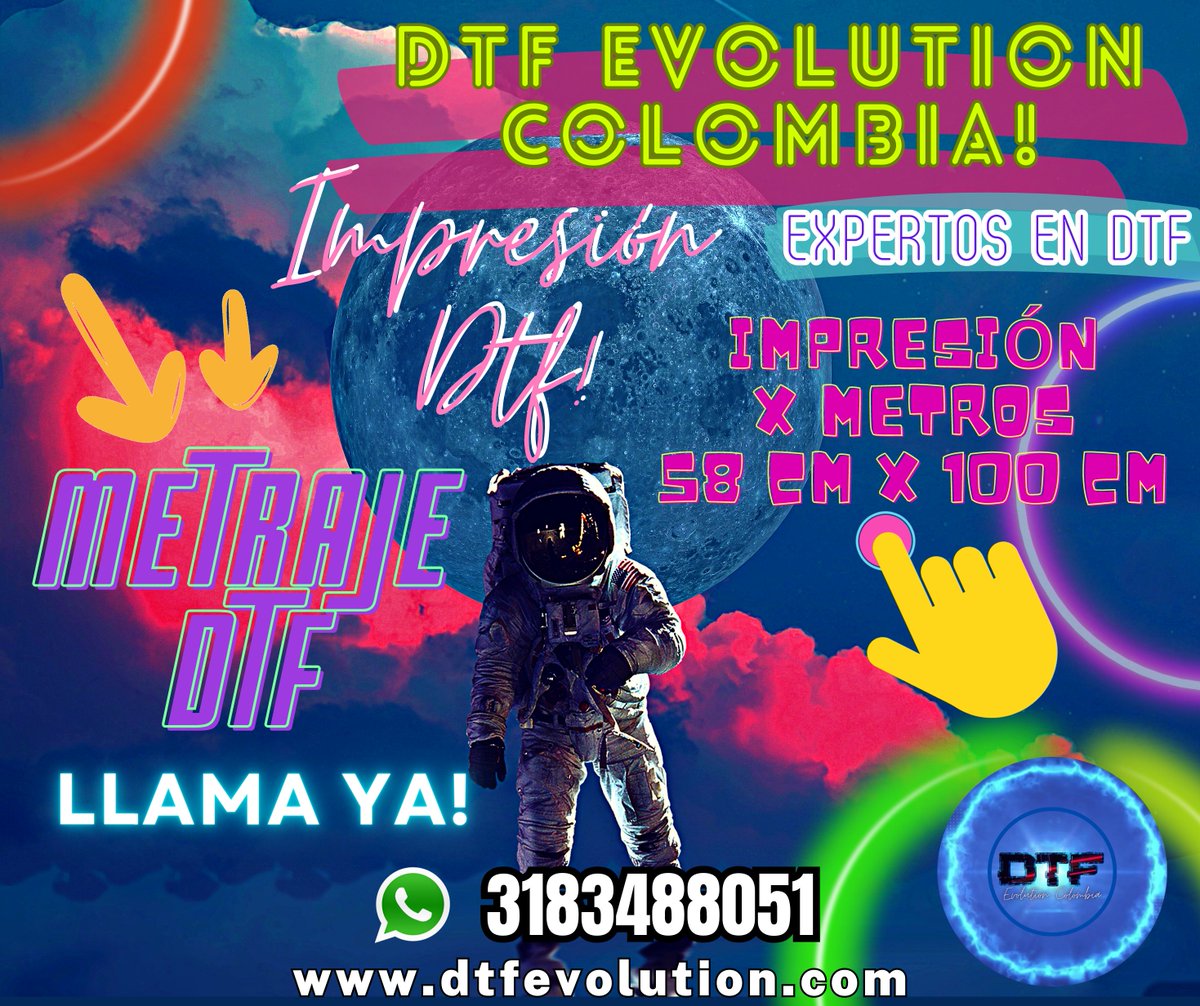 🛑DTF EVOLUTION COLOMBIA EXPERTOS EN DTF  ✅LLAMA YA ! ✅IMPRESIÓN DTF ✅SERVICIO DE IMPRESIÓN DTF POR METROS EXCELENTE VELOCIDAD ENTREGAS EL MISMO DIA!✅#dtf #evolution #colombia #impresion #estampado #expertos #sublimación #DTF