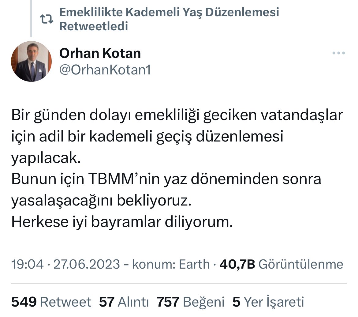 #kademegeliyor