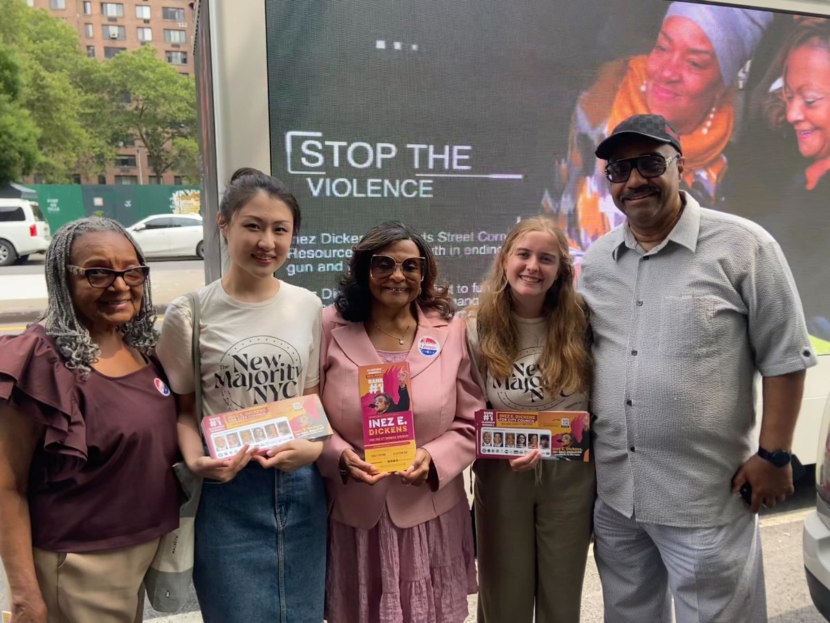 Our team joined endorsee <a href="/DickensforNY/">Inez E. Dickens for New York</a> to GOTV in Harlem! On-the-ground support is how we maintain our women-majority council!