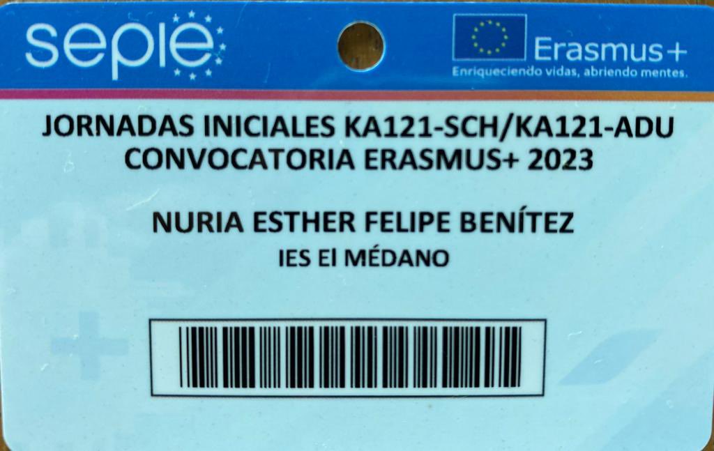 🇪🇺Nuestro centro ha tenido la oportunidad de asistir los días 26 y 27 de junio a las Jornadas Iniciales de  Formación para centros con Acreditación #Erasmus+. Gracias #Erasmus+, <a href="/sepiegob/">SEPIE</a>  y <a href="/OPEECanarias/">OPEEC</a> por ayudarnos a seguir abriendo mentes y enriqueciendo vidas.