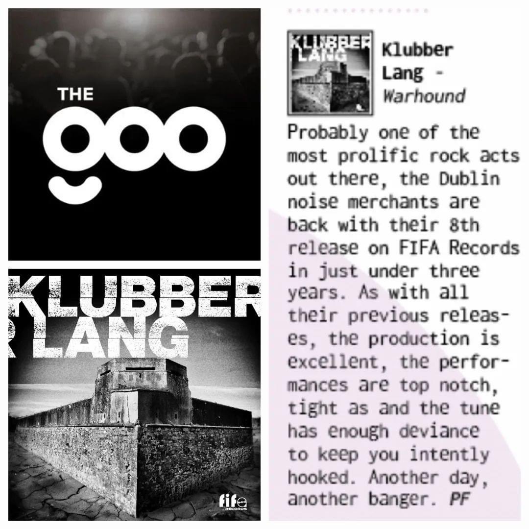 Delighted with the review Paul Fitzpatrick gave our @KlubberM single ‘Warhound’ in the May edition of @theGOOdublin. Big thanks to both for the support. Big thanks to @corkfifa @judith_fisher for believing in us & the amazing support.
#warhound #klubberlang @FIFARecordsPR