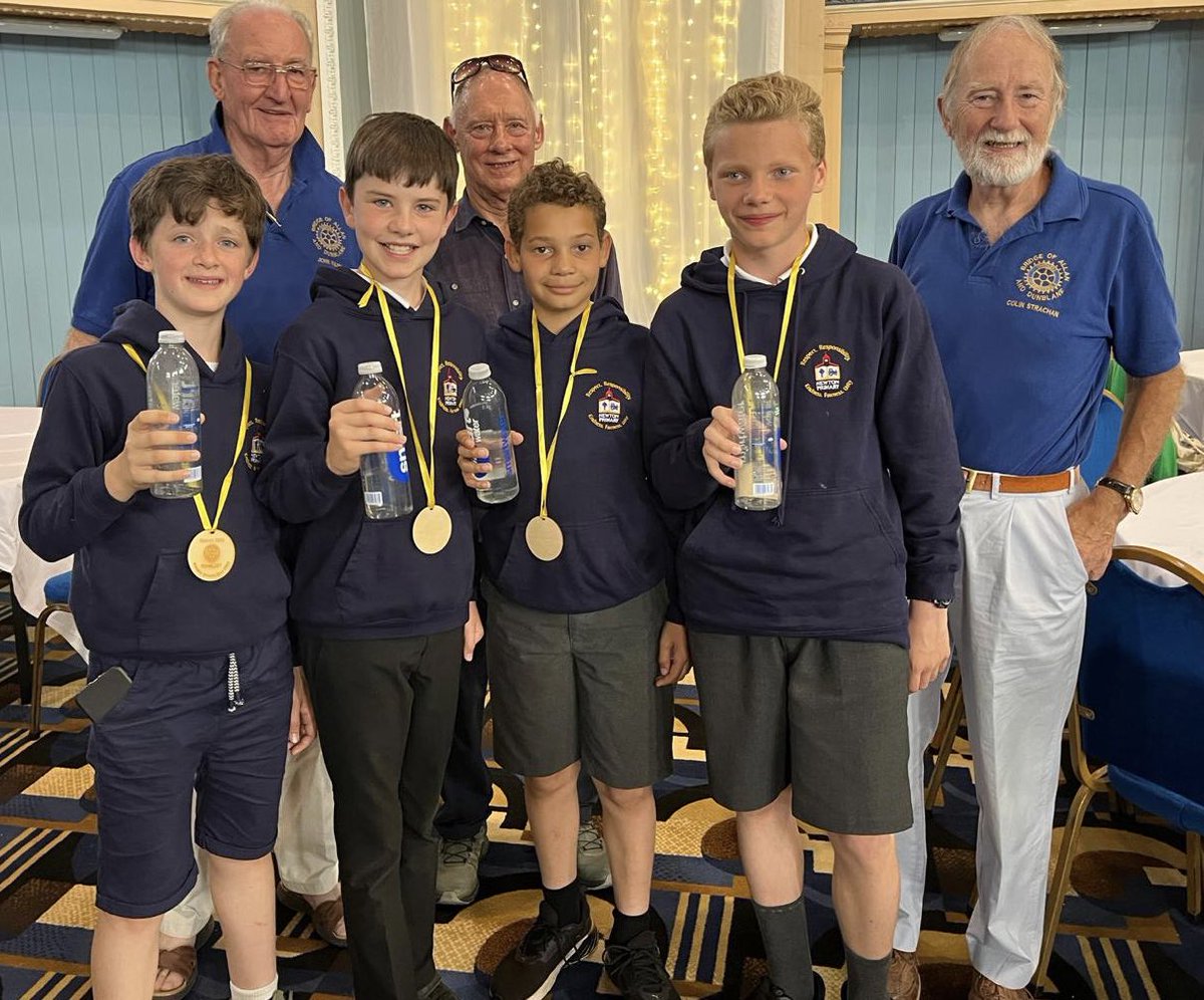 Outstanding achievement from our P7 Rotary Quiz Team who won the national competition in Aberdeen last week. We are all very proud of you.
