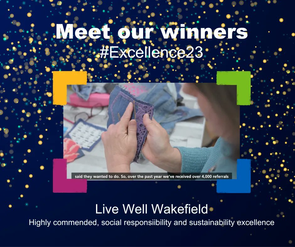 ✨ Meet our #Excellence23 winners ✨ <a href="/LiveWellWakey/">Live Well Wakefield</a> have offered social prescribing support to over 3,800 patients in the last year, with 85% of clients reporting an improvement in their overall wellbeing.

Meet the team at a crafty session: buff.ly/44g0HdH