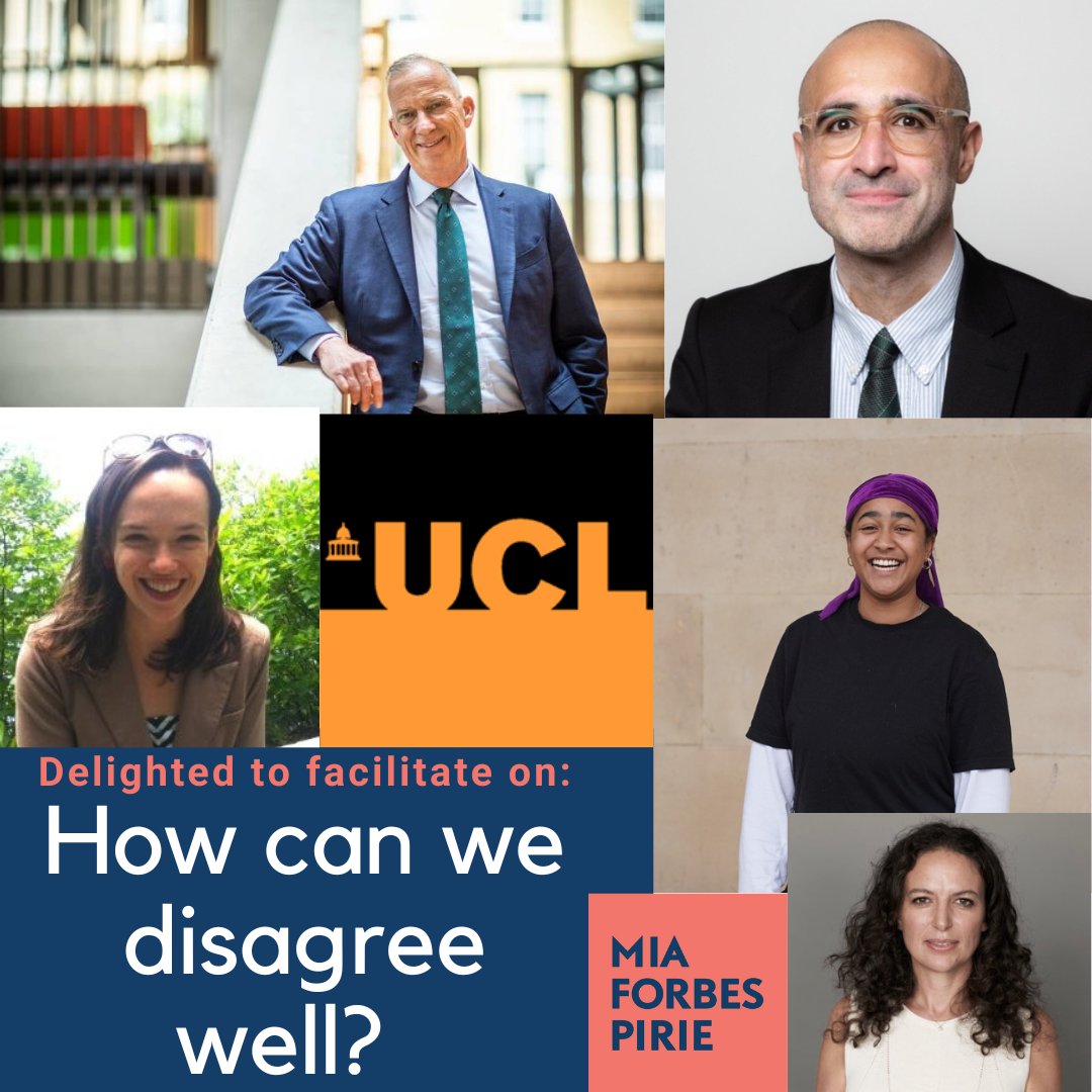 I can't think of a more important topic to facilitate than how to disagree well in universities. Looking forward to discussing this with these wonderful people
@ucl
tomorrow. ucl.ac.uk/news/2023/may/… #freedomofspeech #dei #transrights #feminism #disagreeingwell