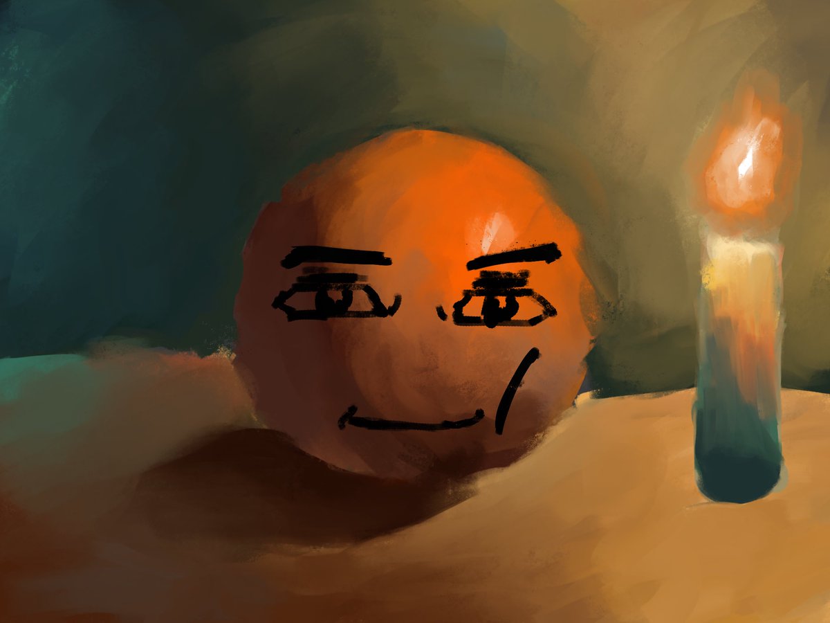 neoglate's tweet photo. 🍊🗿

#digitalart #DigitalArtist #digitalartwork #digitaldrawing #digitalpainting #Procreate #procreateart #drawing #painting #art #Orange #candle #oilpainting https://t.co/O57vDR5V6M