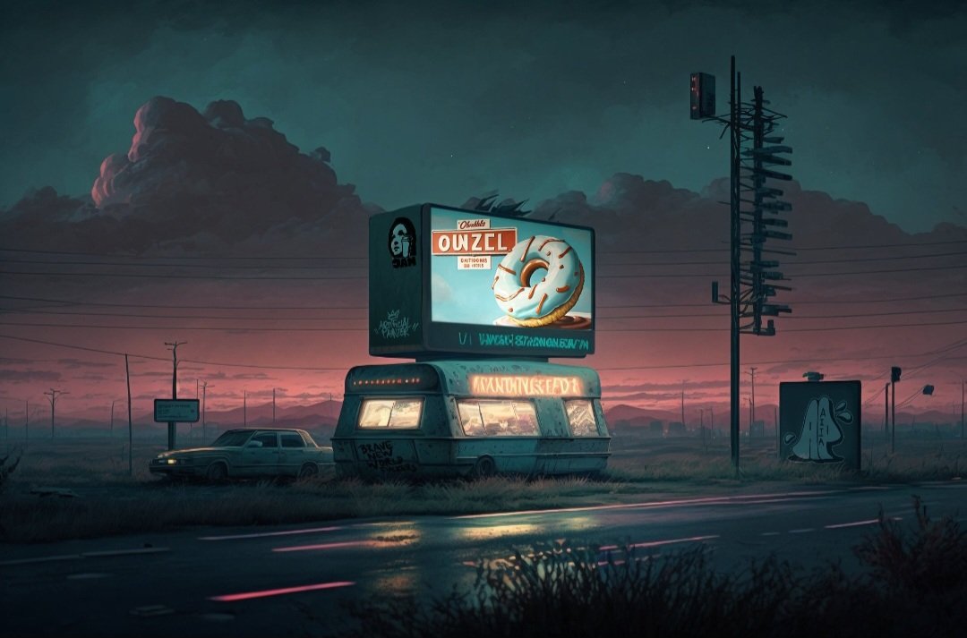 Really proud to be a small part of this @ArtiPainter masterpiece!🙏🚀 A really prominent place in the composition of this image! 🔥🎨 Now I have a strange but beautiful feeling as if I live in this Teenage Wasteland.🤖 Thank you my friend! With all my heart...🫂💛🌿