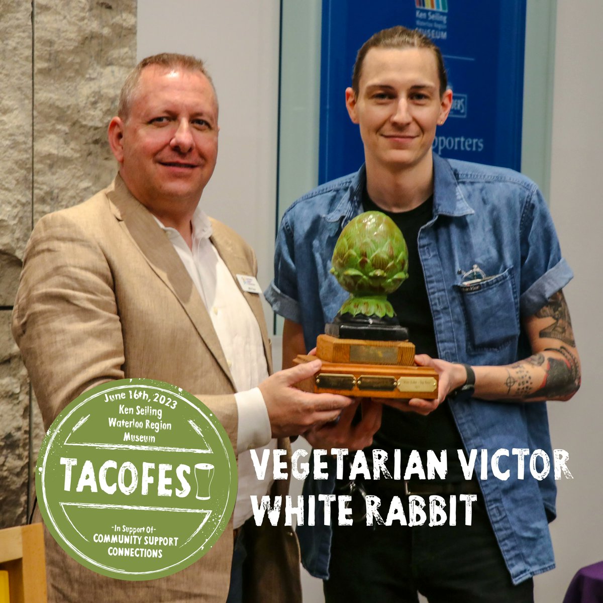 TacofestWR (@tacofestwr) on Twitter photo Every Tacofest, attendees help select the winners of 3 of the coveted Tacofest Trophies 🏆 . The winners of these trophies are: <a href="/Whiterabbit_47/">WhiteRabbit • Uptown</a> (Vegetarian Victor), <a href="/Springmill1836/">Spring Mill Distillery</a> (People's Brew), White Rabbit (again!) (People's Taco). 👏 Congrats to these fabulous vendors! Every Tacofest, attendees help select the winners of 3 of the coveted Tacofest Trophies 🏆 . The winners of these trophies are: <a href="/Whiterabbit_47/">WhiteRabbit • Uptown</a> (Vegetarian Victor), <a href="/Springmill1836/">Spring Mill Distillery</a> (People's Brew), White Rabbit (again!) (People's Taco). 👏 Congrats to these fabulous vendors!