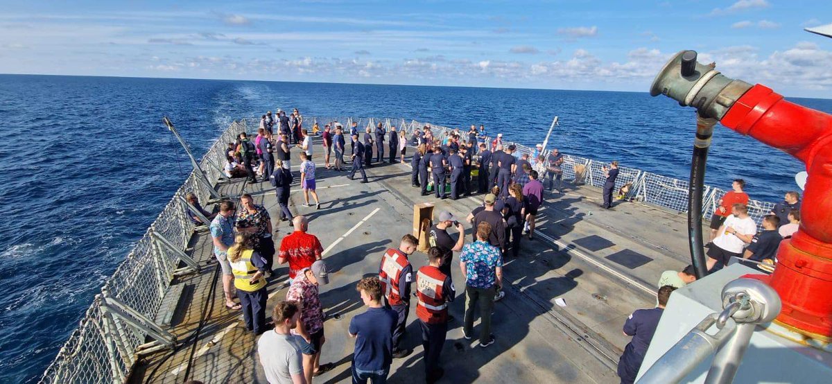 Last week, HMS Northumberland held a pride event on board. Comprising of flight deck sports, BBQ, quiz and karaoke! #navypride