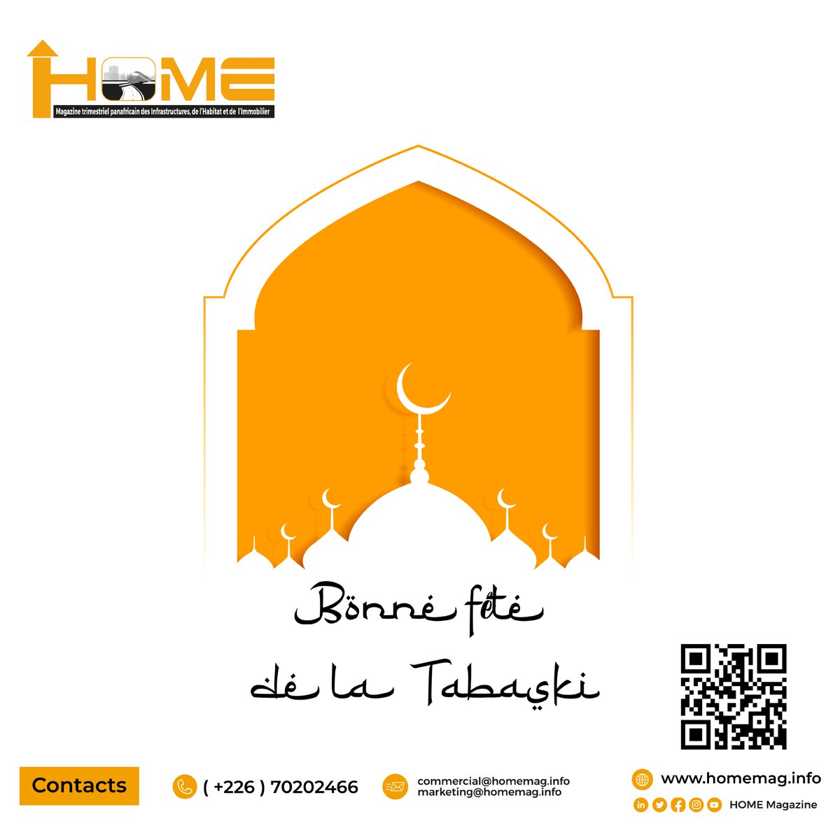HOMEMag1er's tweet photo. Home Magazine souhaite à tous les musulmans du monde une Eid al-Adha remplie de joie et de moments précieux en famille ! Que cette fête soit l'occasion de renouveler votre foi, de cultiver l'amour et de partager la gratitude. Eid Mubarak à tous ! #EidMubarak #HomeMagazine https://t.co/rFXSwrY7az