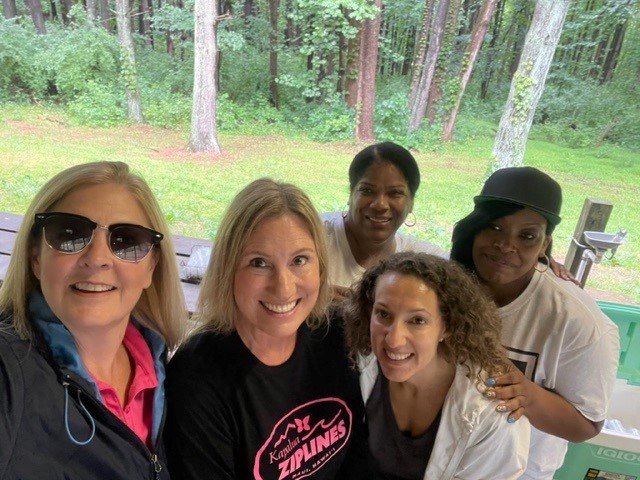 accessintel's tweet photo. With the official start of the summer, our Rockville and Arlington Team threw their annual summer picnic. The rains held out long enough for food trucks @7starrwings, corn hole, ice cream and of course, BINGO! #bestcoworkers #lovewhereyouwork #summertimefun https://t.co/ng2QK7Jw3J