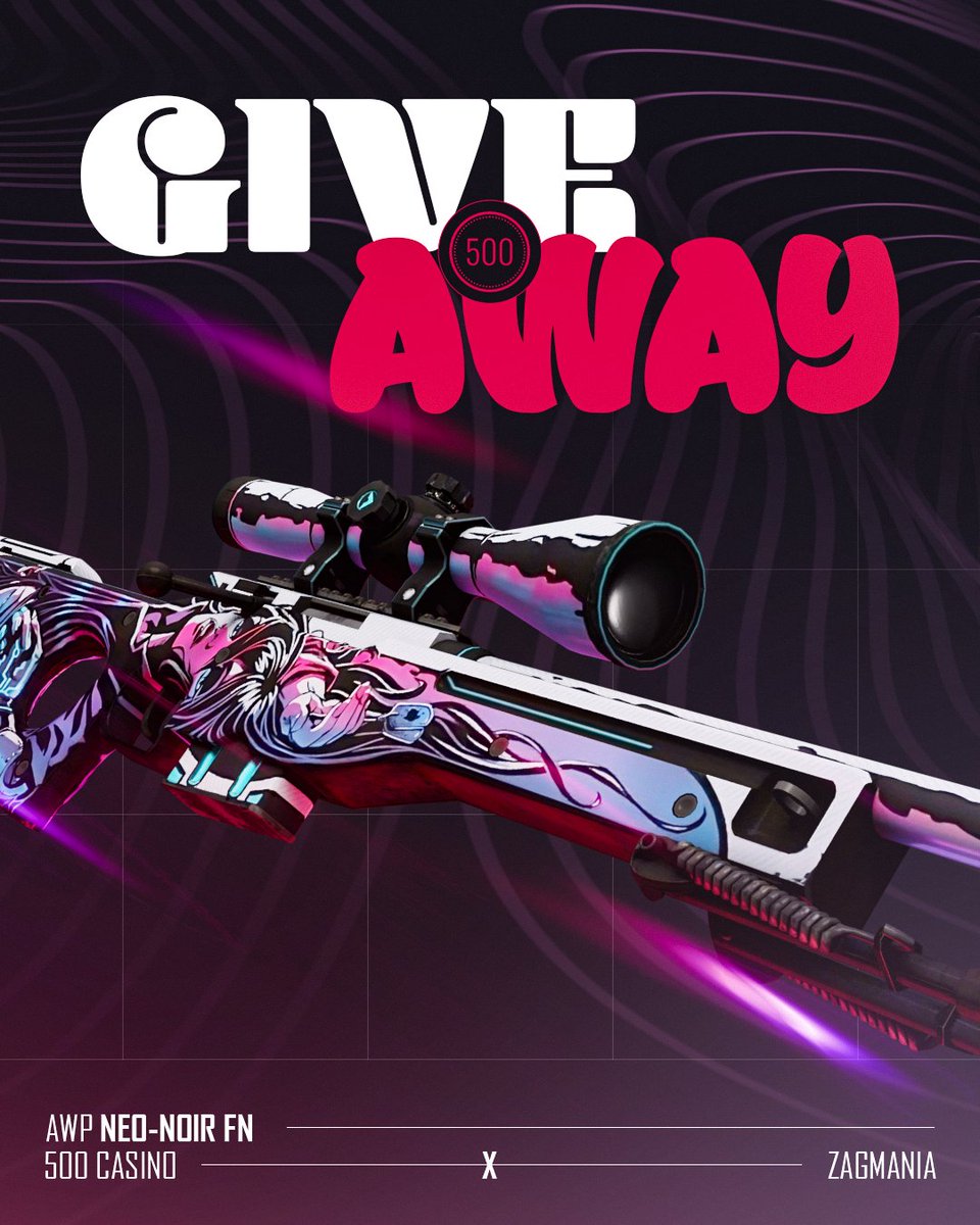 Zagmania_'s tweet photo. 🔥(50$) AWP | Neo Noir GIVEAWAY 🔥

To enter:

-Retweet
-Follow @CSGO500 &amp; @Zagmania_ 
-Tag 2 friends 

⏰Giveaway ends in 72 hours!
#CSGO #CSGOGiveaway https://t.co/K9SsSn9X10