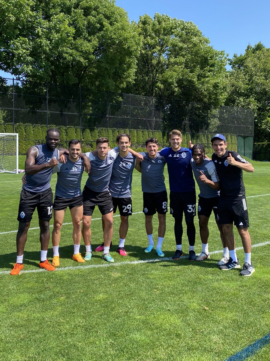 Winning squad 🏆 ‘Caps are back at it today for a full week of training ahead of their away match against Sporting KC on Saturday 🧙‍♂️ #VWFC | #SKCvVAN