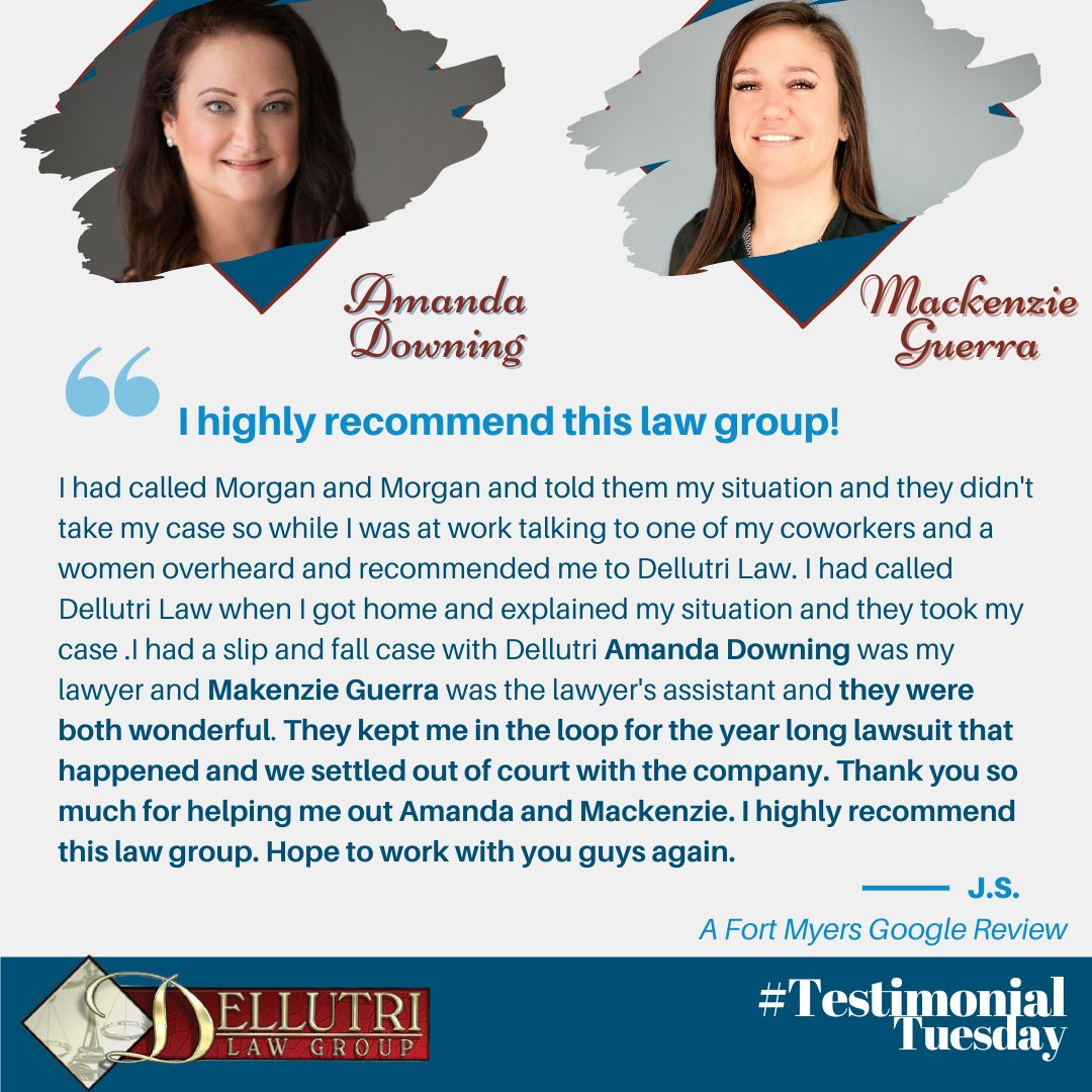 We ❤️ Google Reviews!

____
Dellutri Law Group
888-889-8899
DellutriLawGroup.com

#DellutriLawGroup #DLG #TestimonialTuesday #DLGCares #CallTheDLG #ThankYou #AttorneyLife #Review #Reviews #Caring #Helpful #Professional #PersonalInjury #SlipAndFall #Wonderful #Settlement
