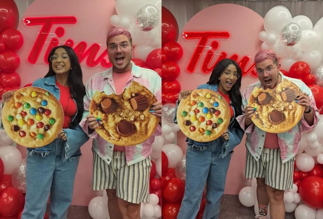 maitreyirbrasil's tweet photo. Mais fotinhas da Maitreyi com os convidados do evento de lançamento dos #DreamCookies. 🍪❤️ https://t.co/kJAEX7Wx6z