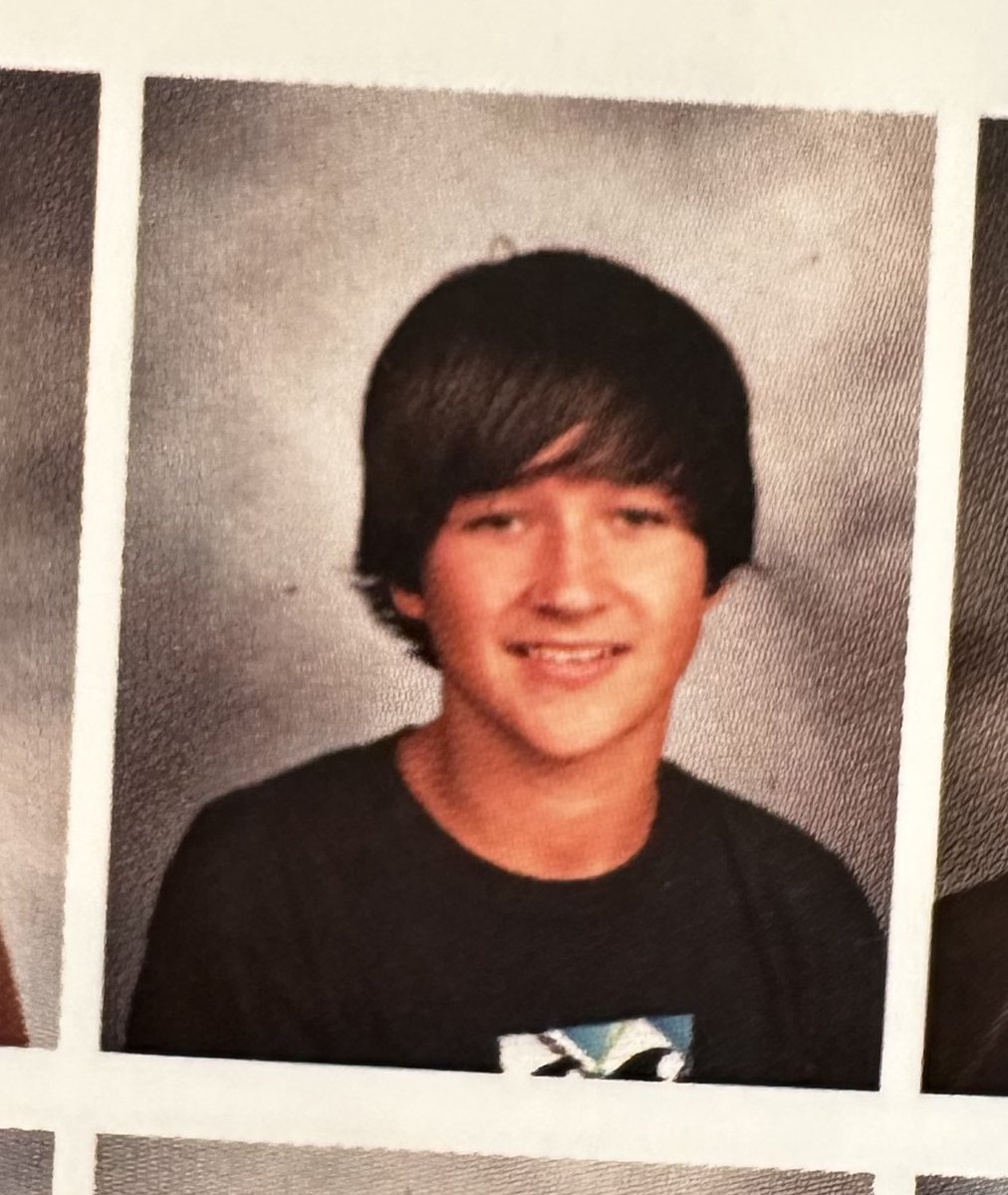 bmckayd's tweet photo. Looking thru my senior yearbook and realized I went to high school with @johnsummit. 🐯 lil bb summit. https://t.co/qrl5Wn7D6o