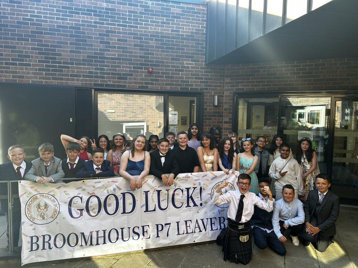 To our wonderful Primary 7’s, what a journey we have been on! You are all more than ready for this next step.  Enjoy every minute of your final day at Broomhouse 💛💙💛