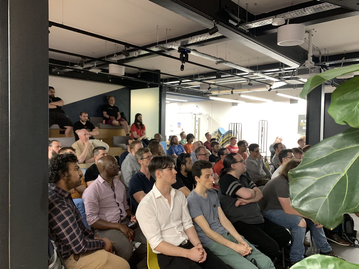 RustLondon_'s tweet image. A full house for our @rustlang LDN Talks with the @shuttle_dev team. 

#rustlang