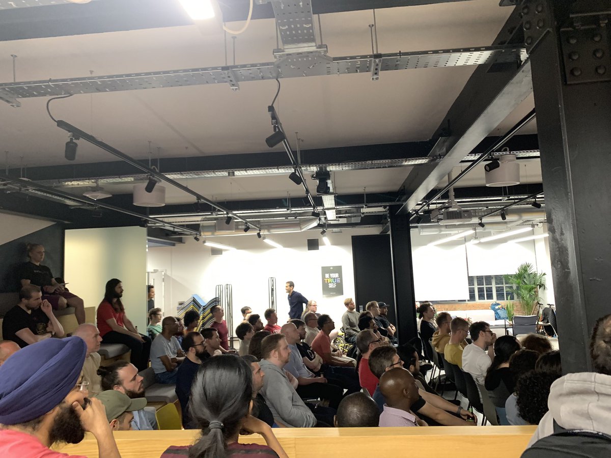 RustLondon_'s tweet image. A full house for our @rustlang LDN Talks with the @shuttle_dev team. 

#rustlang