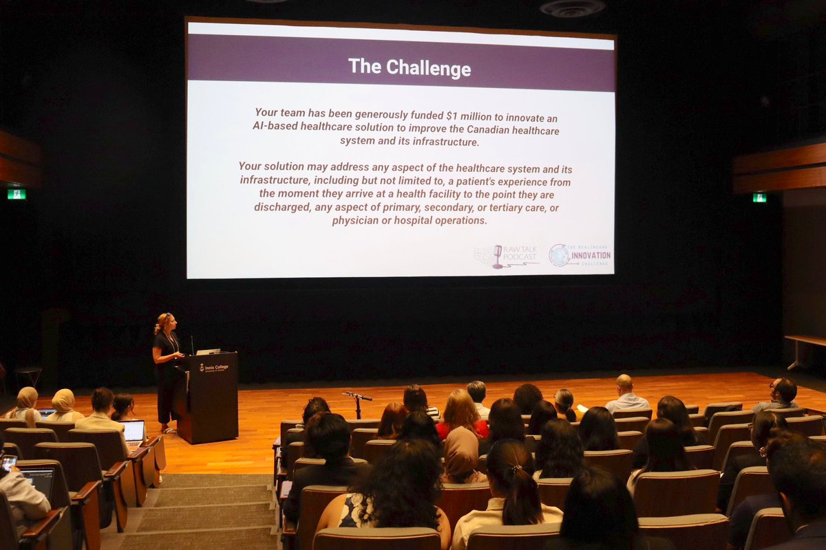 Raw Talk Podcast (@rawtalkpodcast) on Twitter photo The 2nd portion of ‘Health Infrastructure: A New Way to Care’ involved live pitches from 5 finalist teams who were challenged to propose AI-based innovations to improve the 🇨🇦 healthcare system & infrastructure with $1m in donated funds. Well done to all participating teams👏 The 2nd portion of ‘Health Infrastructure: A New Way to Care’ involved live pitches from 5 finalist teams who were challenged to propose AI-based innovations to improve the 🇨🇦 healthcare system & infrastructure with $1m in donated funds. Well done to all participating teams👏