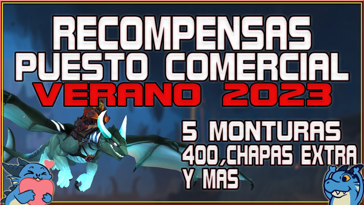 #Warcraft 5 Monturas, 400 chapas extra, 2 Mascotas y mucho más para el Puesto comercial!👍

▶ youtu.be/tR5y983wlXU 💥

#WoW #Dragonflight