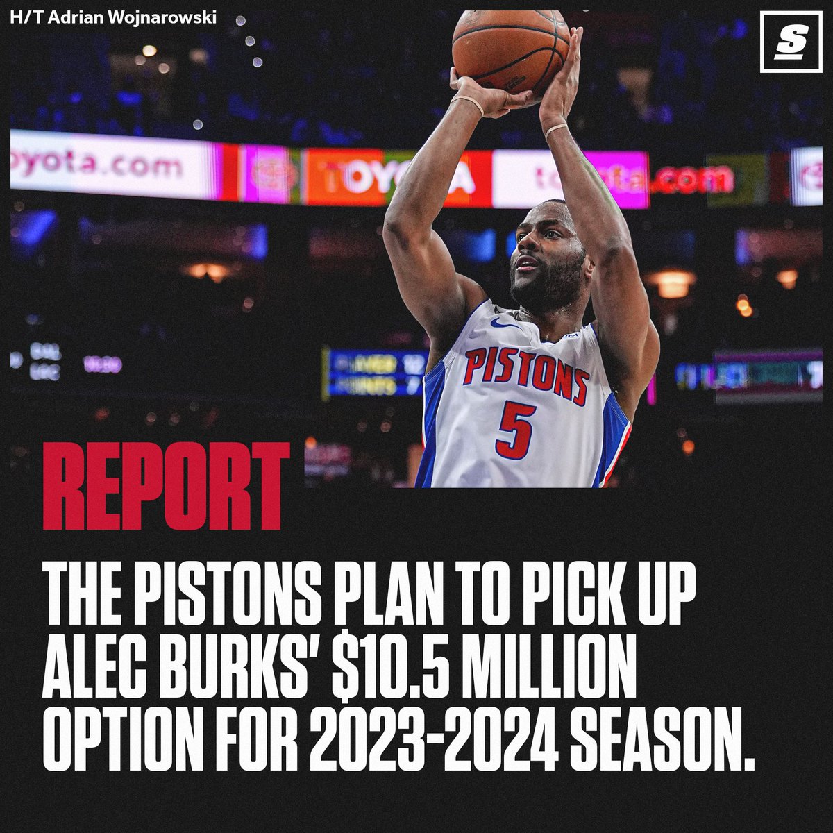 Alec Burks is staying in Detroit for another season. 🤝