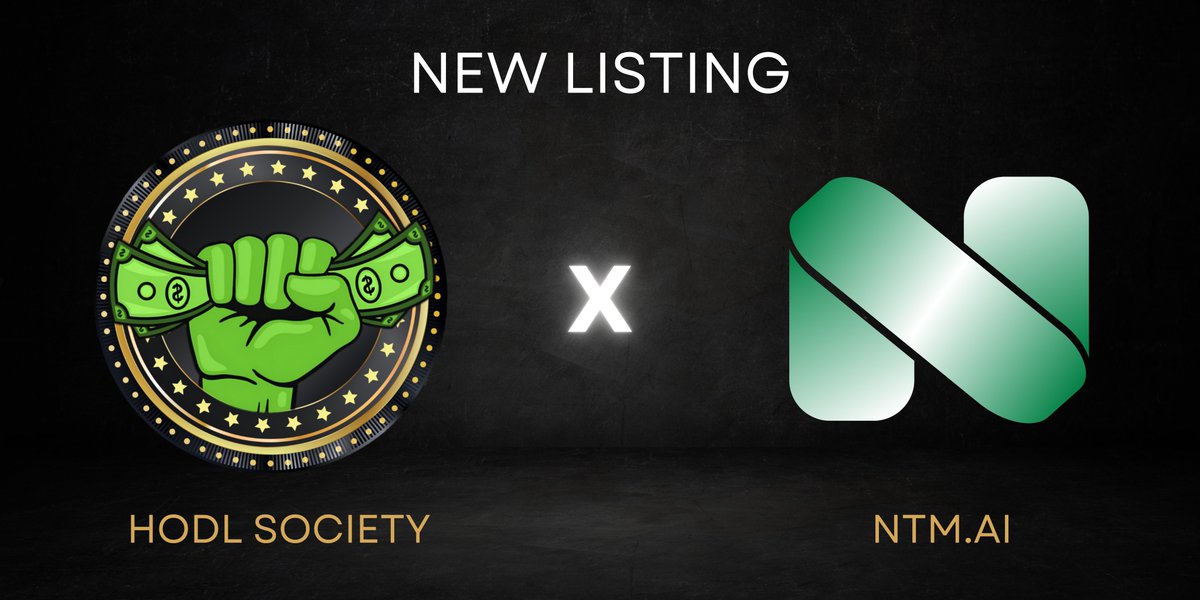 The Hodl Society is listed on ntm.ai
Make sure you show us love and vote! ✊️

ntm.ai/token/0x8B83aa…

#hodlsociety #memecoins