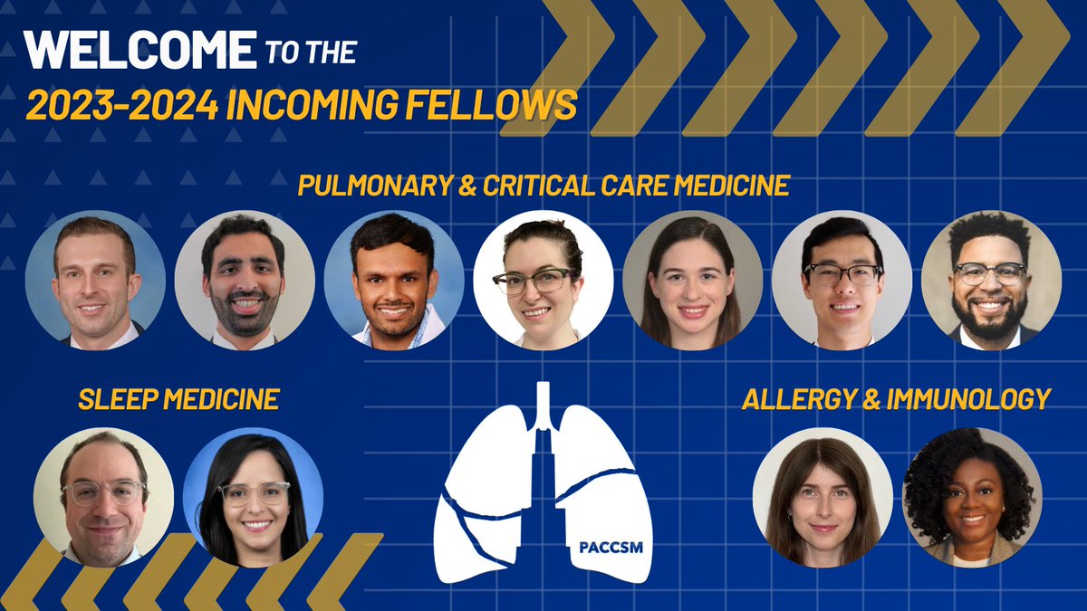 Less than one week until we get to meet all our new fellows in-person - We are so excited! #ThisIsPACCSM @PACCSM @UPMCPhysicianEd @PittDeptofMed @PittSleep