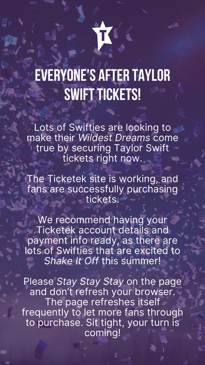 Ticketek Australia tweet media