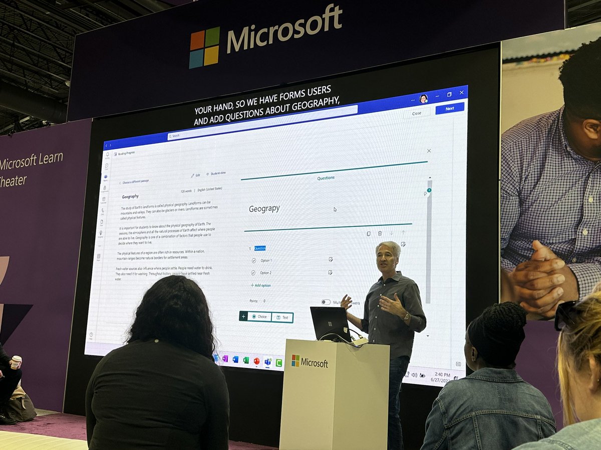 Learned some great new <a href="/MicrosoftEDU/">Microsoft Education</a> things from <a href="/mtholfsen/">Mike Tholfsen</a> at #ISTELive today and even got to meet <a href="/brainpop/">BrainPOP</a>’s Moby!! #ISTE2023