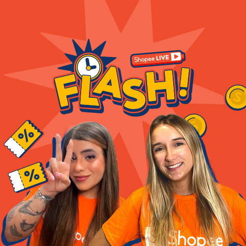 shopee_br's tweet photo. FINALMENTE! 🔥 daqui a pouco tem #FlashLive com as ADM's da Shô 💥 não vou prometer nada, mas vou entregar tudo https://t.co/aJHmj8DFGM 👈 https://t.co/Vuee20Seu5