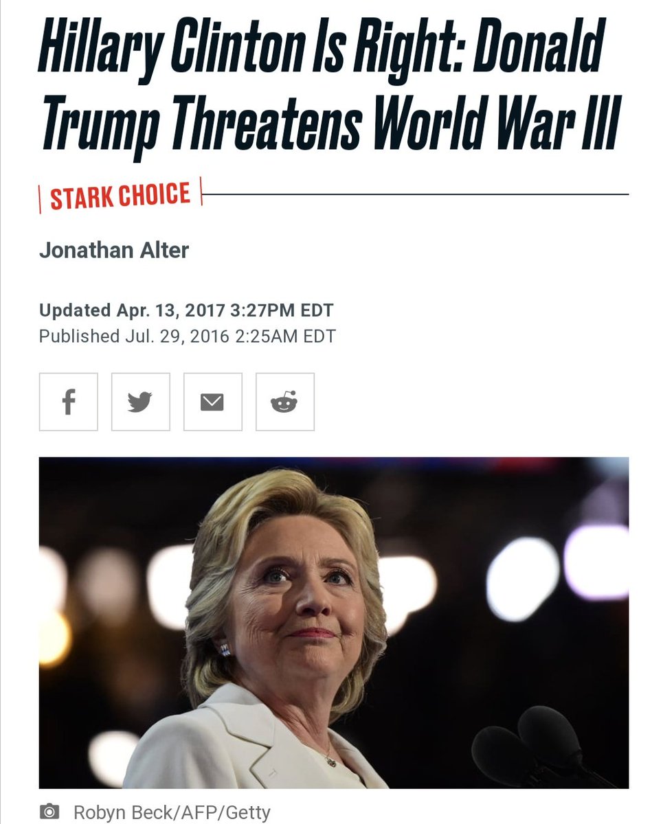 All of the clowns that predicted a Trump presidency would threaten World War III are suddenly silent...  🙄