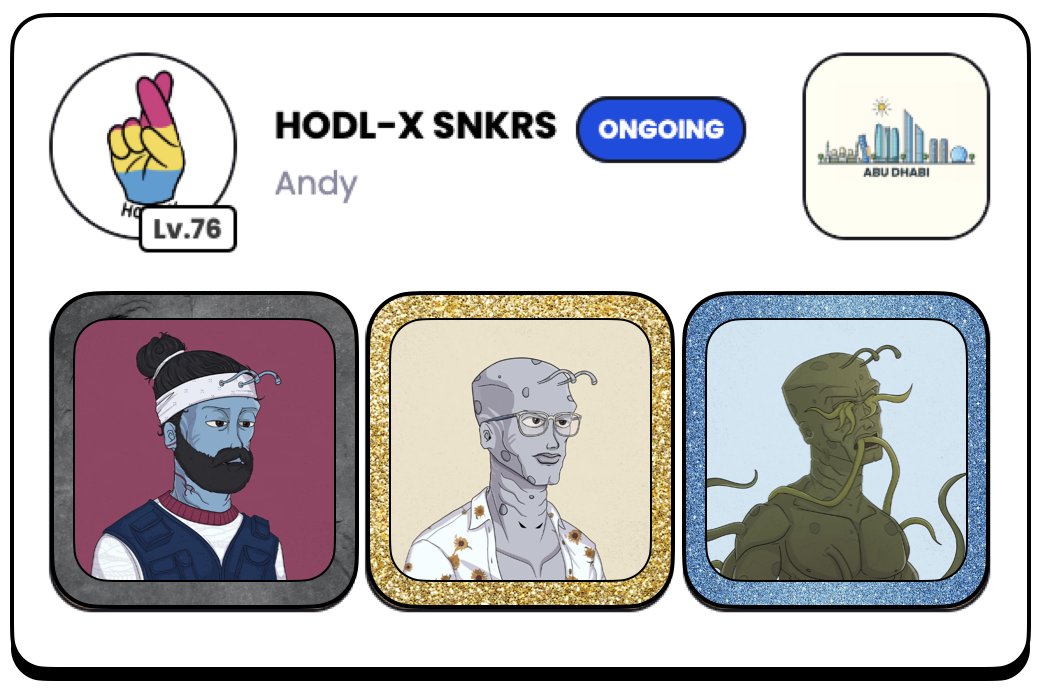 HODL-X GENESIS SNKRS SOLD OUT | 2nd SALE IS LIVE tweet media
