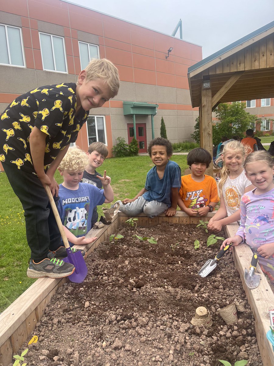 Getting the garden planted before Summer Vacation!