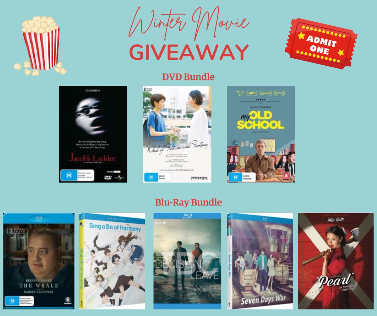 Attn: film fans! We're having a Winter Movie Giveaway! 

Thanks to #SilverScreenBlack and #MadmanEntertainment, we have a DVD Bundle and a Blu-Ray Bundle to give away. See our Facebook page to enter: facebook.com/photo/?fbid=66…