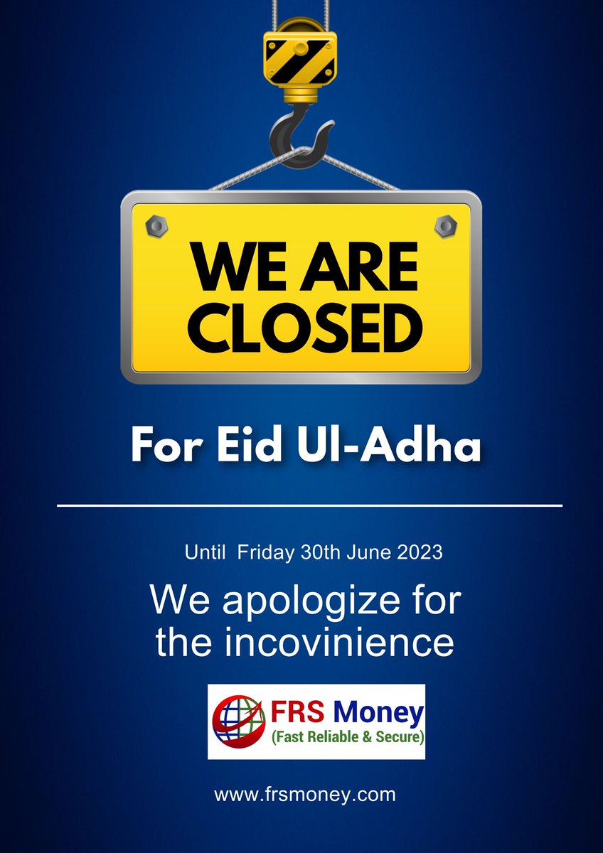 FRS_Money's tweet photo. Customer Notice 
#frsmoney #Gambia https://t.co/IuCHf5PQep