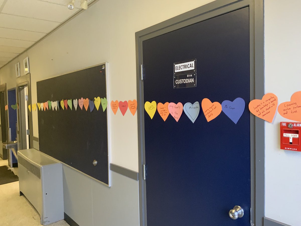 Chain of hearts fundraiser for one of our own. $2 to buy a heart and extend our chain. More importantly helping a family get the help they need for medical treatment for their child⁦<a href="/AbbotsfordSD/">Abbotsford Schools</a>⁩ ⁦<a href="/AbbyNews/">Abbotsford News</a>⁩ ⁦<a href="/NNgieng/">Nathan Ngieng, Ed.D</a>⁩ ⁦<a href="/CarlaDanielsson/">Carla Danielsson</a>⁩