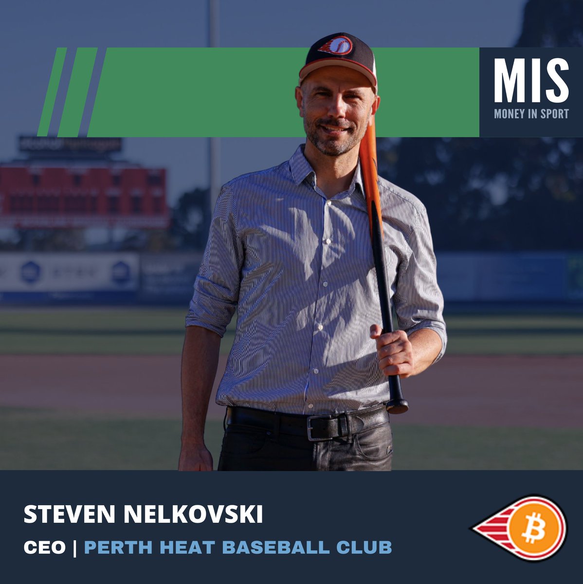 We are very pleased to have <a href="/stevennelkovski/">Steven</a>  joining us at MIS 2023. Steve is CEO of <a href="/PerthHeat/">Perth Heat Baseball</a> Baseball Club who are revolutionising the world of sport with their ground breaking adoption and integration of Bitcoin throughout the organisation.