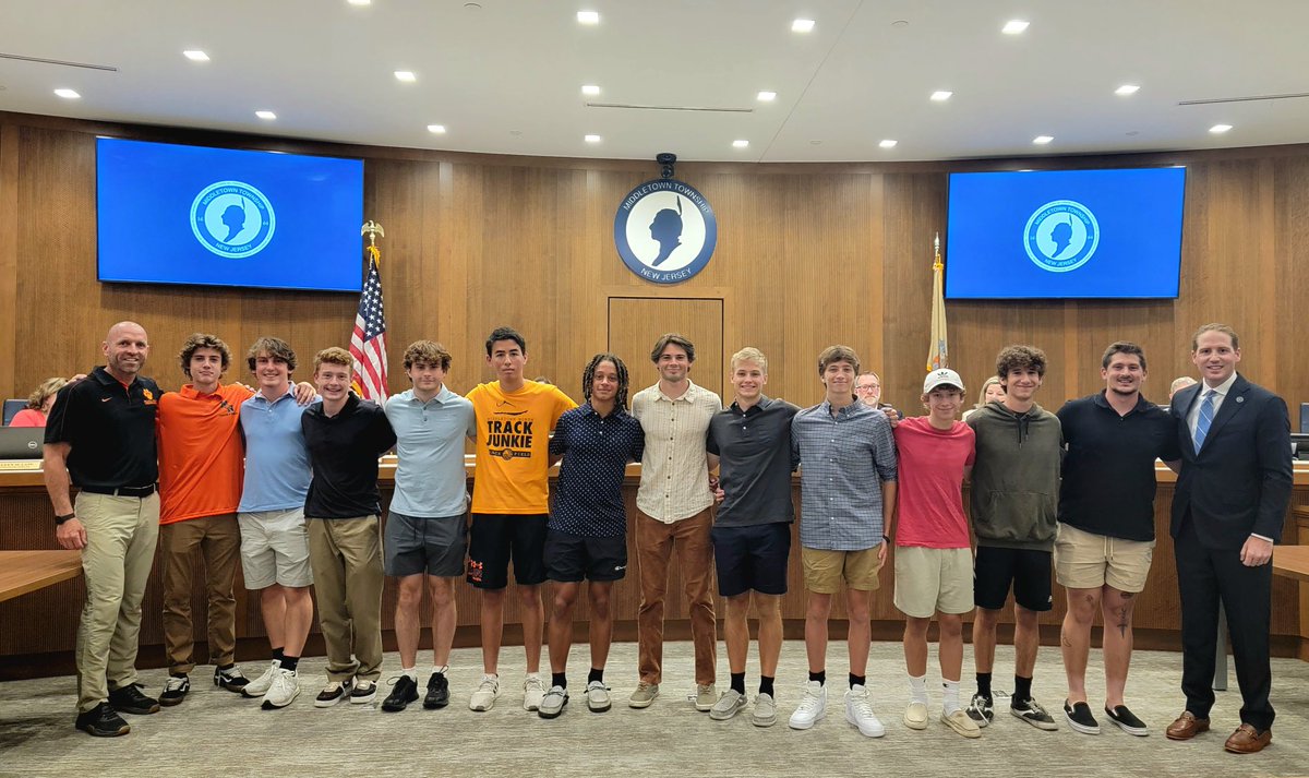 The Township Committee also celebrated the <a href="/HighSchoolNorth/">High School North</a> Boys Track &amp; Field Team for winning the 2023 NJSIAA Central Jersey Group III State Sectional Championship! The team also earned this state title last year. Congratulations! 🦁🏆