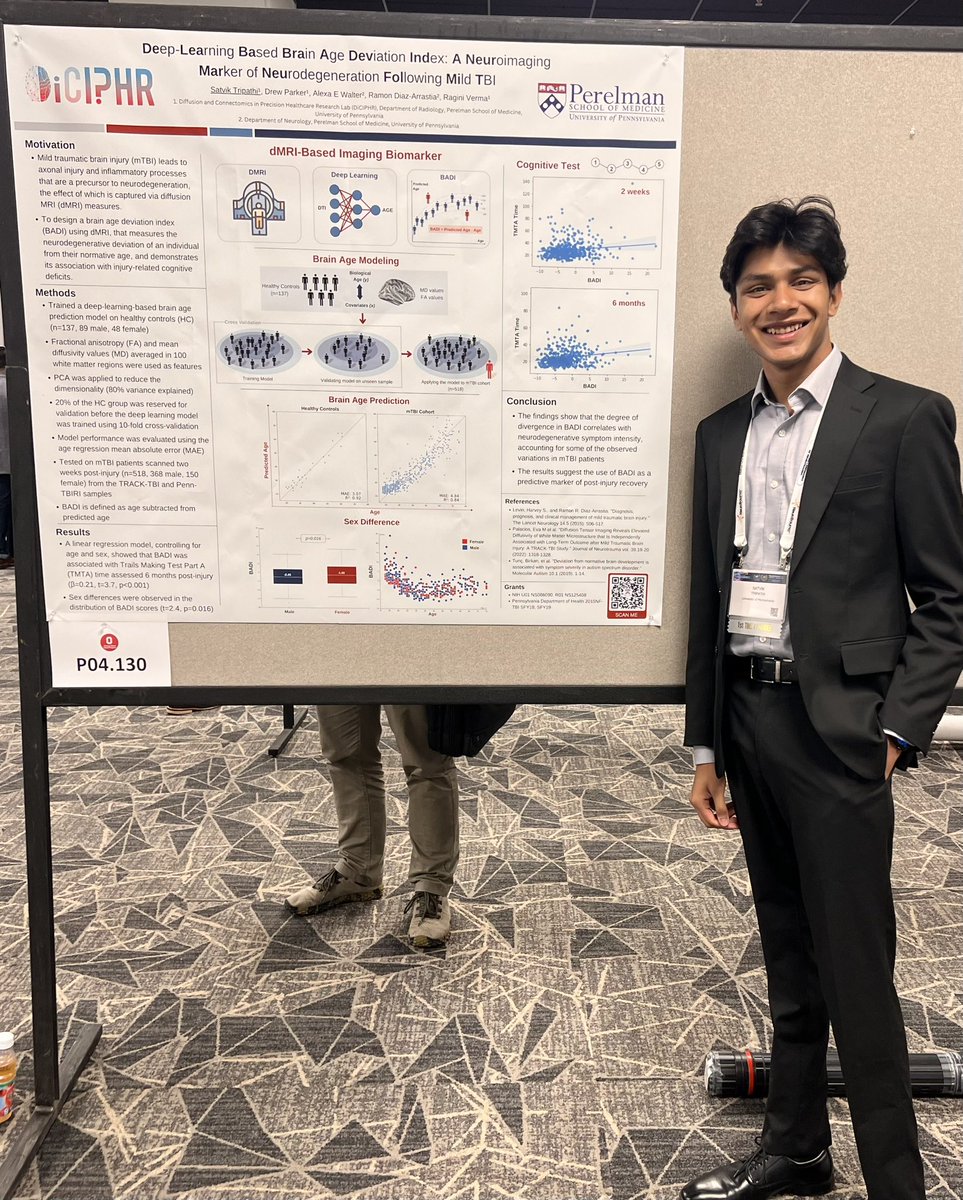 Satvik Tripathi (@satvikt_ai) on Twitter photo Had an amazing time presenting this work for the first time at #NNS2023! Got amazing feedback and thank you everyone for stopping by!
Really thankful to my mentor <a href="/Ragini__Verma/">Ragini Verma</a> and amazing Drew!
Excited to further expand this study! Had an amazing time presenting this work for the first time at #NNS2023! Got amazing feedback and thank you everyone for stopping by!
Really thankful to my mentor <a href="/Ragini__Verma/">Ragini Verma</a> and amazing Drew!
Excited to further expand this study!