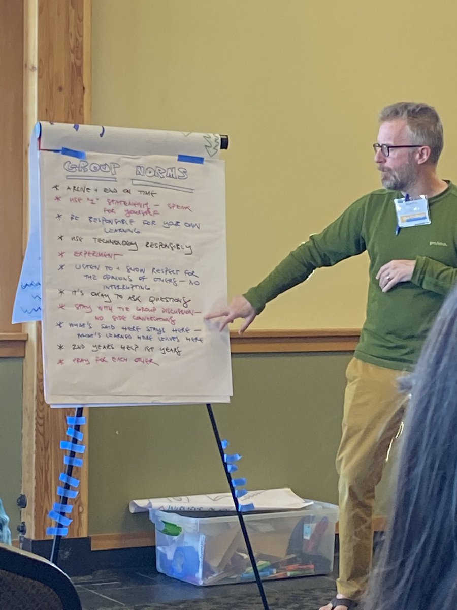 WilderWrites's tweet photo. “Interrupt others as often as you would like to be interrupted.” Group Norms at the College for Congregational Development. https://t.co/4eoQJdJq3z