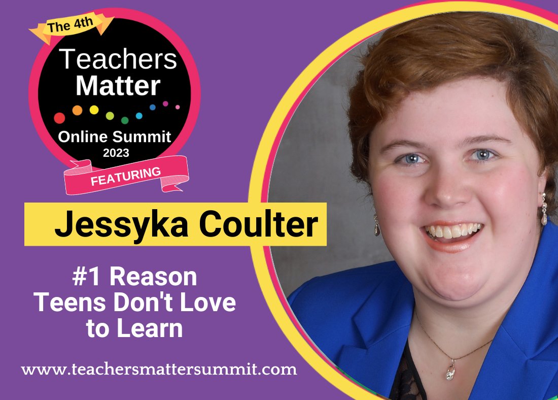 Fellow #educators: I'm so thrilled about being a speaker at the #Teachers Matter Summit happening July 7 - 9!  
Get your ticket by clicking this l1nk: …ter--spectrumeducation.thrivecart.com/tmos-23-3-day-…
#teachersmatter23   #teachersmatter #HighSchoolTeachers #ProfessionalDevelopment