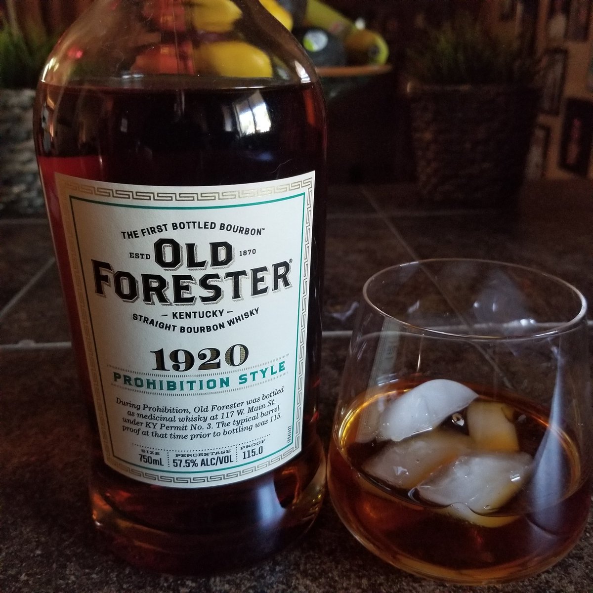 It's an Old Forester type of night. #bourbon #oldforester1920